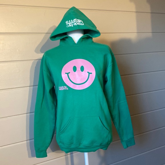 MISFITS Green Hoodie Size XL - Picture 1 of 8